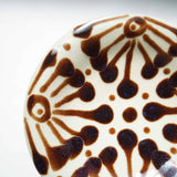 ノモ陶器製作所 8寸皿(唐草 飴)す