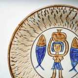 ノモ陶器製作所 8寸皿(エジプト紋 A)