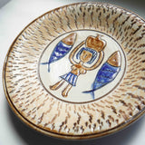 ノモ陶器製作所 8寸皿(エジプト紋 A)