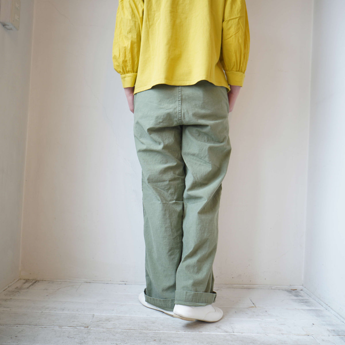 MASTER&CO(マスターアンドコー)　CHINO LONG TROUSERS(カーキ) mc076