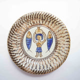 ノモ陶器製作所 7寸皿(エジプト紋 A)