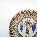 ノモ陶器製作所 7寸皿(エジプト紋 A)