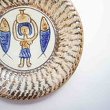 ノモ陶器製作所 7寸皿(エジプト紋 A)