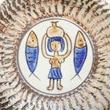 ノモ陶器製作所 7寸皿(エジプト紋 A)