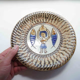 ノモ陶器製作所 7寸皿(エジプト紋 A)