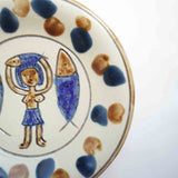 ノモ陶器製作所 8寸皿(エジプト紋 C 点打ち)