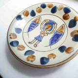 ノモ陶器製作所 8寸皿(エジプト紋 C 点打ち)