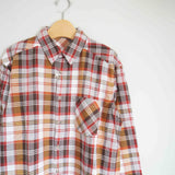 MASTER&CO(マスターアンドコー) MADRAS CHECK PLAIN SHIRT MC1441 ブラウン