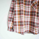 MASTER&CO(マスターアンドコー) MADRAS CHECK PLAIN SHIRT MC1441 ブラウン