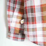 MASTER&CO(マスターアンドコー) MADRAS CHECK PLAIN SHIRT MC1441 ブラウン