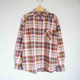 MASTER&CO(マスターアンドコー) MADRAS CHECK PLAIN SHIRT MC1441 ブラウン