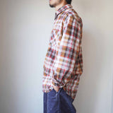 MASTER&CO(マスターアンドコー) MADRAS CHECK PLAIN SHIRT MC1441 ブラウン
