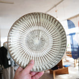 坂本工窯 8寸皿(刷毛目 白 創)