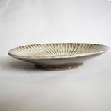 坂本工窯 8寸皿(刷毛目 白 創)