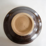 坂本工窯 7寸リム皿(櫛書き 飴 創)