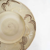 坂本工窯 6寸リム皿(櫛書き 白 創)