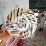 坂本工窯 5寸皿(三彩)