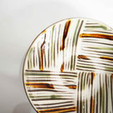 坂本工窯 5寸皿(三彩)