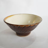 坂本工窯 4寸飯碗(飛び鉋 飴 創)