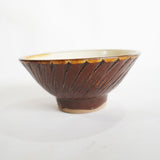 坂本工窯 4寸飯碗(飛び鉋 飴 創)