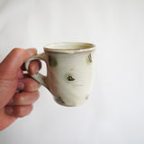 坂本工窯 カップ&ソーサー(櫛描き B)