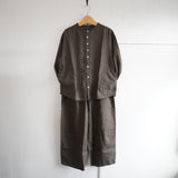 快晴堂(かいせいどう)   8分袖パジャマシャツ(41s-84)
