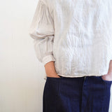 Gauze#(ガーゼ) ダブルフリル スカラップカラー ブラウス(G988)