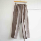 TRAVAIL MANUEL(トラバイユマニュアル)  T/R ツイルチェック裏起毛 1タックスラックス(5066)