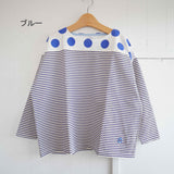 快晴堂(かいせいどう)  HAYATE ボーダー+水玉Tシャツ (41c-14)