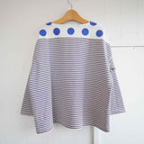 快晴堂(かいせいどう)  HAYATE ボーダー+水玉Tシャツ (41c-14)