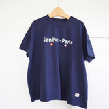 快晴堂(かいせいどう)  半袖GIRL'S Tシャツ (41c-118) 『ジュネーブ~パリ間の航空便』