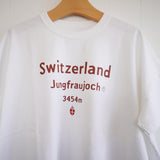 快晴堂(かいせいどう)  半袖GIRL'S Tシャツ (41c-119) 『スイス 山岳観光地図』
