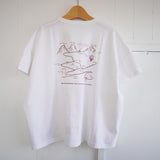 快晴堂(かいせいどう)  半袖GIRL'S Tシャツ (41c-119) 『スイス 山岳観光地図』