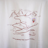 快晴堂(かいせいどう)  半袖GIRL'S Tシャツ (41c-119) 『スイス 山岳観光地図』