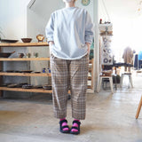 TRAVAIL MANUEL(トラバイユマニュアル)  レトロチェック NEWポーラパンツ(5033)