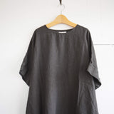 HONNETE(オネット) クルーネック ロングシャツ