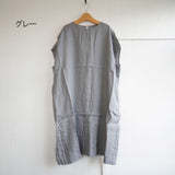 prit(プリット)  フレンチリネン スリーブレス ビッグワンピース(P82446)