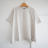 TRAVAIL MANUEL(トラバイユマニュアル)  クラシック天竺スリット Tシャツ(2014)