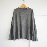 TRAVAIL MANUEL(トラバイユマニュアル)  リネン天竺 L/S プルオーバー(2023)