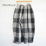 TANG(タング)  ガーゼイージーパンツ(チェック)(2215406)