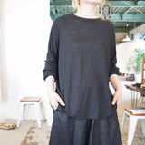 TRAVAIL MANUEL(トラバイユマニュアル)  リネン天竺 L/S プルオーバー(2023)