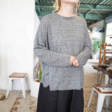 TRAVAIL MANUEL(トラバイユマニュアル)  リネン天竺 L/S プルオーバー(2023)