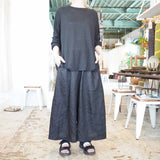 TRAVAIL MANUEL(トラバイユマニュアル)  リネン天竺 L/S プルオーバー(2023)