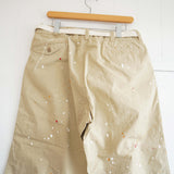 MASTER&CO(マスターアンドコー) CHINO CUT OFF WITH PAINT(MC729P)(ベージュ)