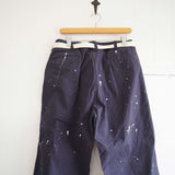 MASTER&CO(マスターアンドコー) CHINO CUT OFF WITH PAINT(MC729P)(ネイビー)