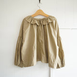 Gauze#(ガーゼ) ピエロカラー ギャザーブラウス(G980)