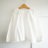 Gauze#(ガーゼ) ピエロカラー ギャザーブラウス(G980)