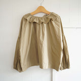 Gauze#(ガーゼ) ピエロカラー ギャザーブラウス(G980)