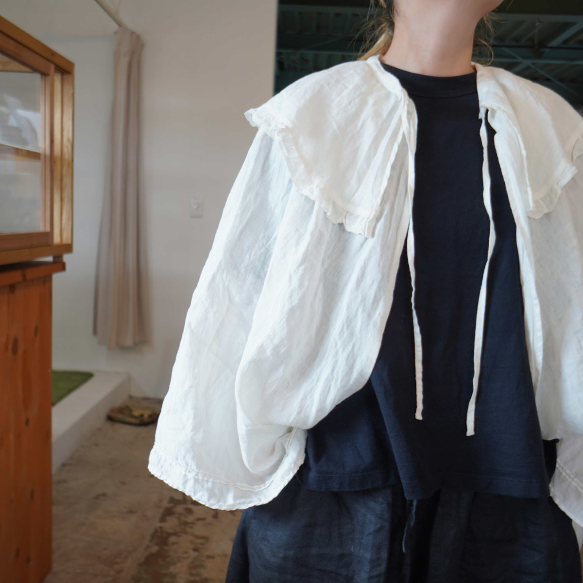 ガーゼ　gauze♯ アンティークボレロ　オフホワイト　新品タグ付き自宅保管 Bottoms - Lin-大人ナチュラル服の店- (Veritecoeur, a+koloni