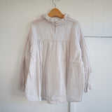 Gauze#(ガーゼ) ダブルフリル スカラップカラー ブラウス(G988)